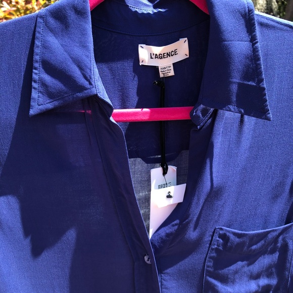 L'AGENCE long sleeve button down top - Picture 4 of 5
